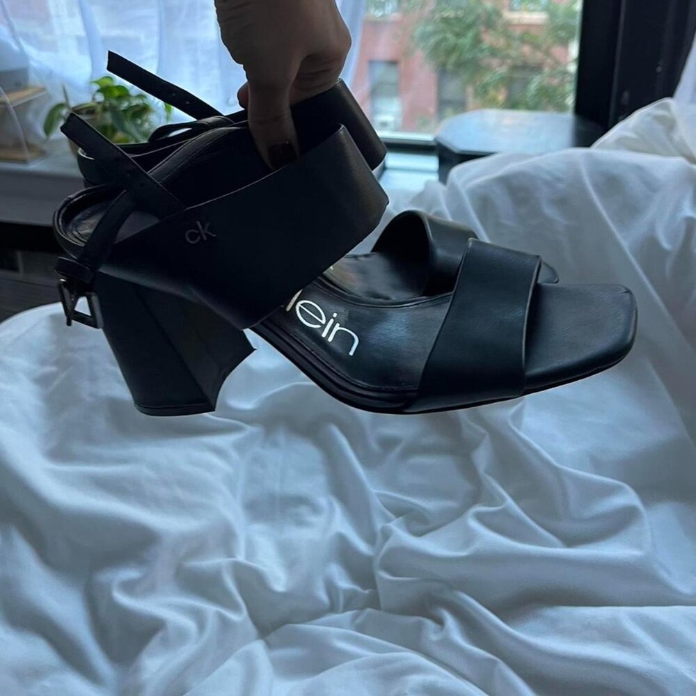 Calvin Klein Women's Black Heeled Sandals